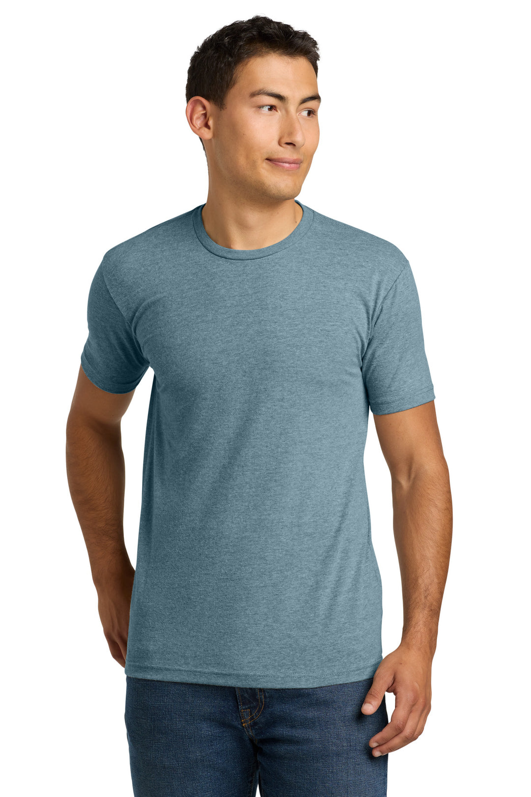 Next Level CVC (6210) - Cotton Shirt — Heather Slate Blue