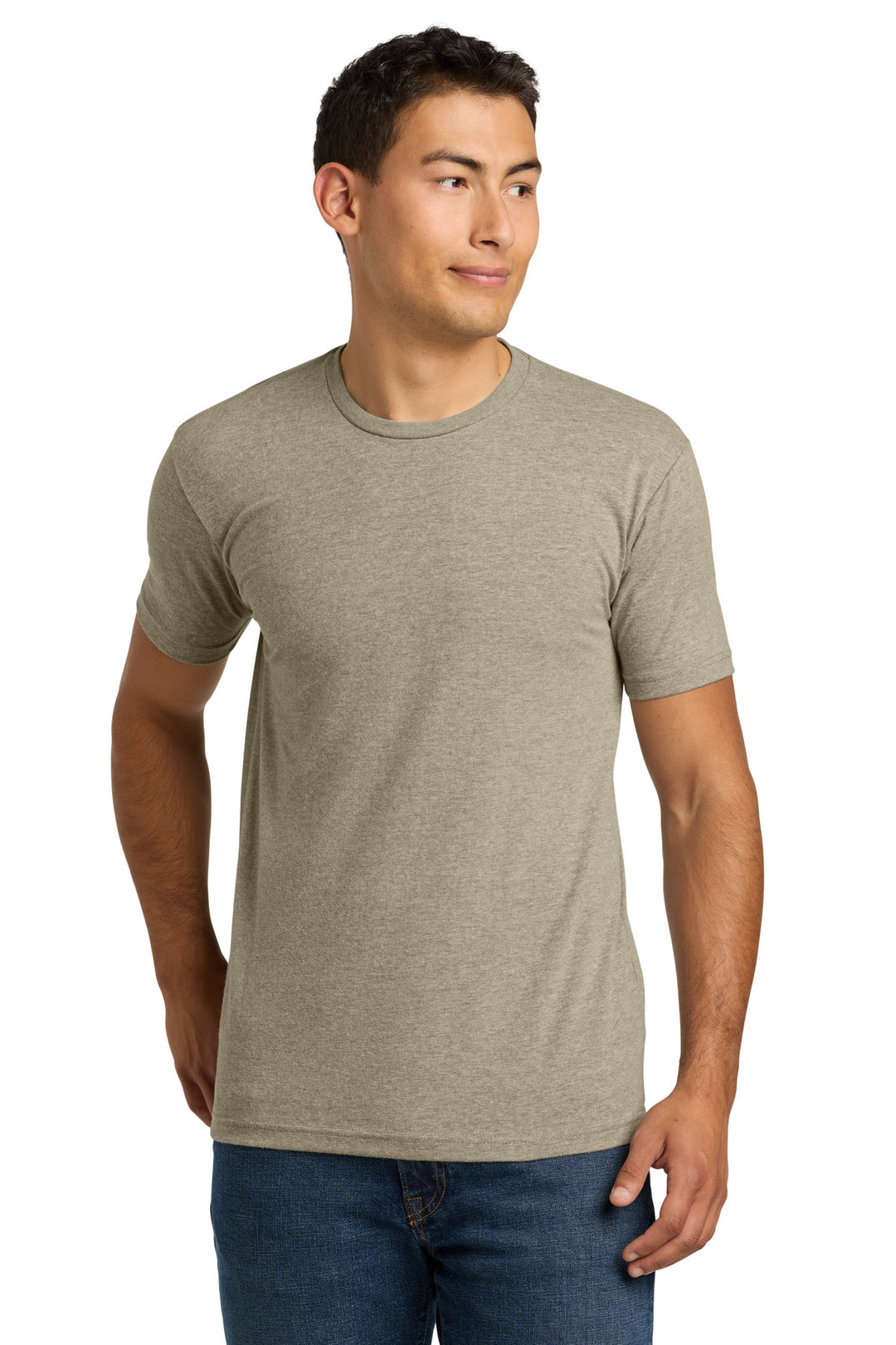 Next Level CVC (6210) - Cotton Shirt — Heather Tan