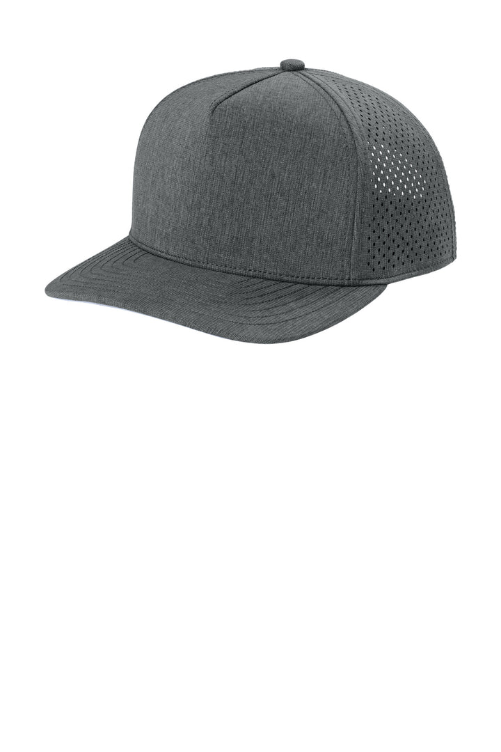 Heather Gear Grey OGIO 5-Panel Performance Cap (OG606) - Hat, front view
