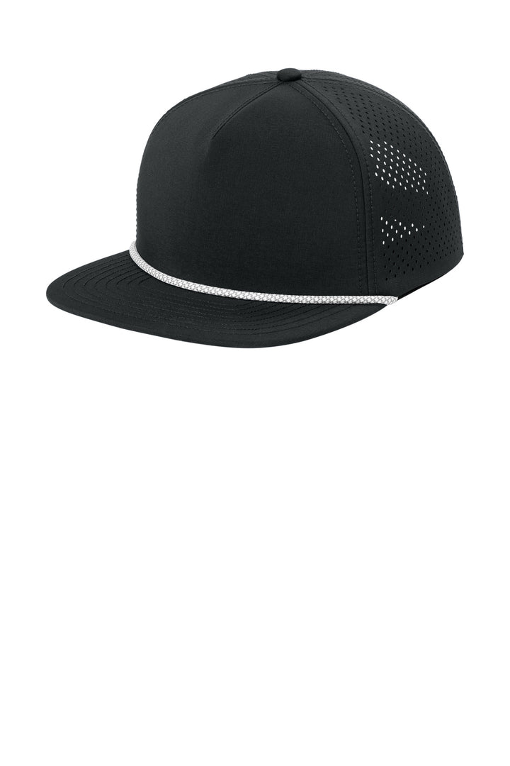 Blacktop OGIO 5-Panel Rope Performance Cap (OG607) - Hat, front view