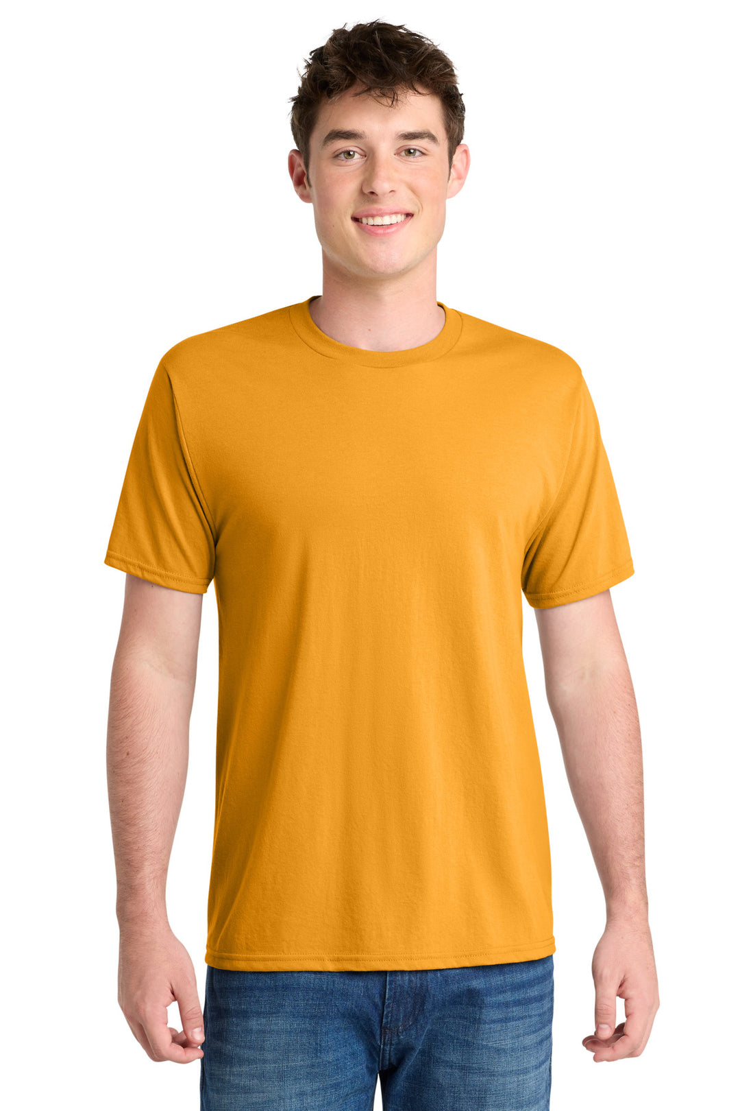 Port & Company Performance Blend (PC381) - Cotton Shirt — Gold