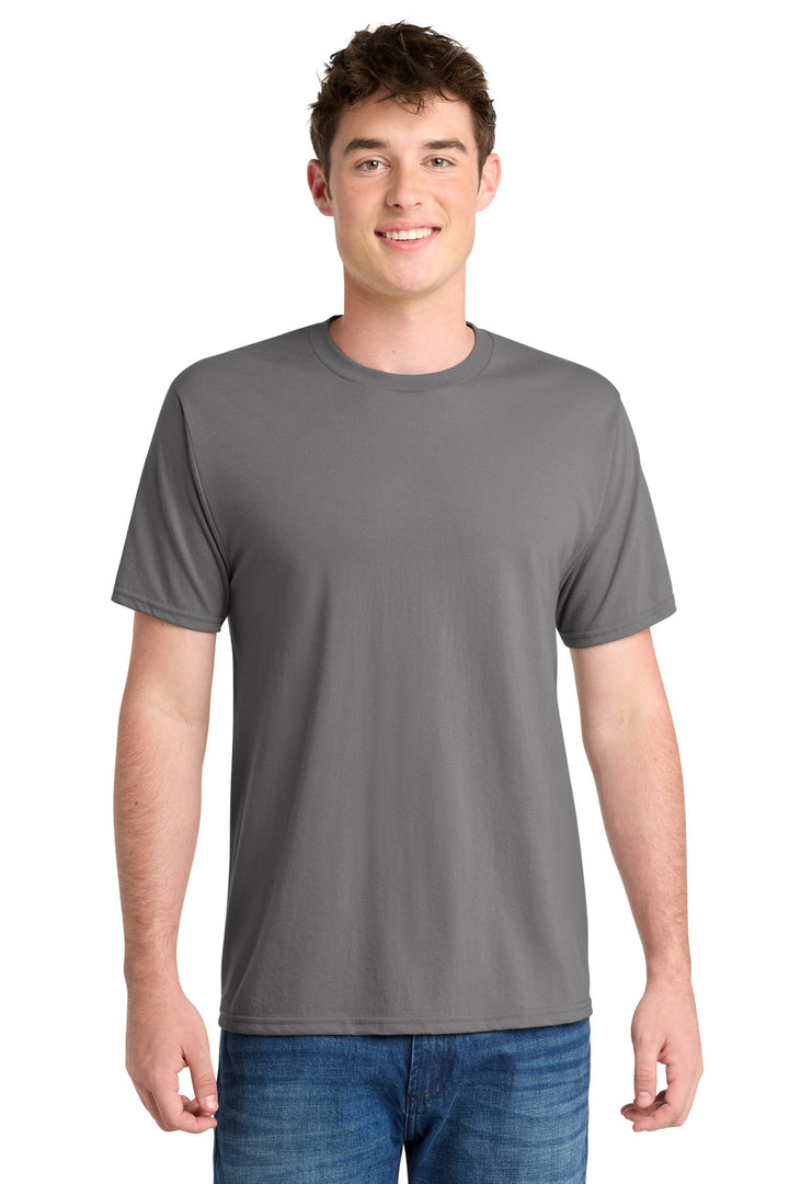 Port & Company Performance Blend (PC381) - Cotton Shirt — Medium Grey