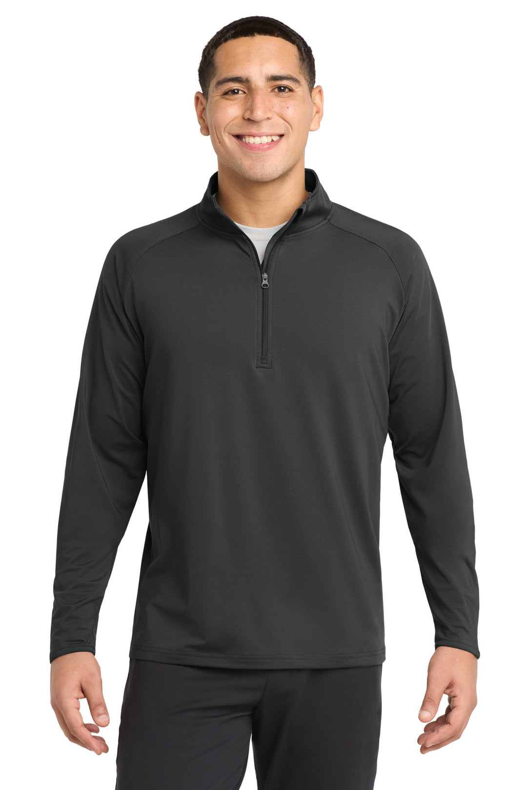 Sport-Tek Sport-Wick 1/2-Zip (ST850) - Quarter-Zip — Charcoal Grey