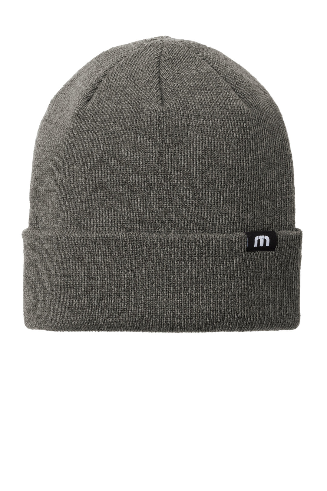 TravisMathew Solid Cuffed Beanie (TM1MY394) - Beanie — Dark Grey Heather