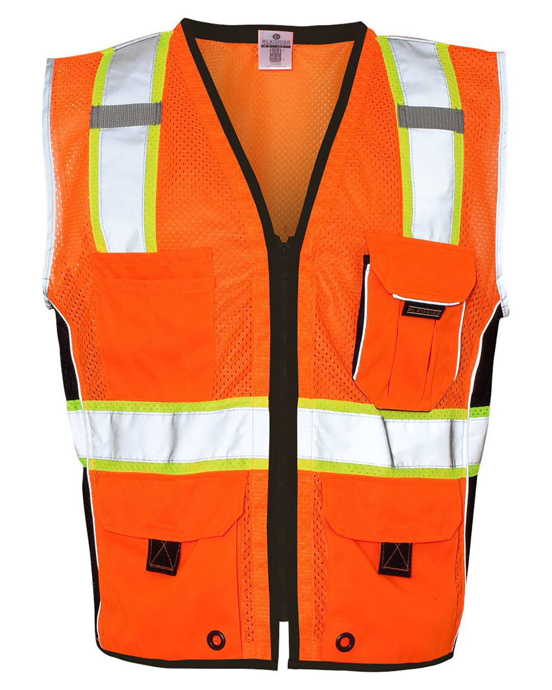ML Kishigo Black Series Heavy Duty Class 2 Safety Vest (1513/1514) - High-Vis