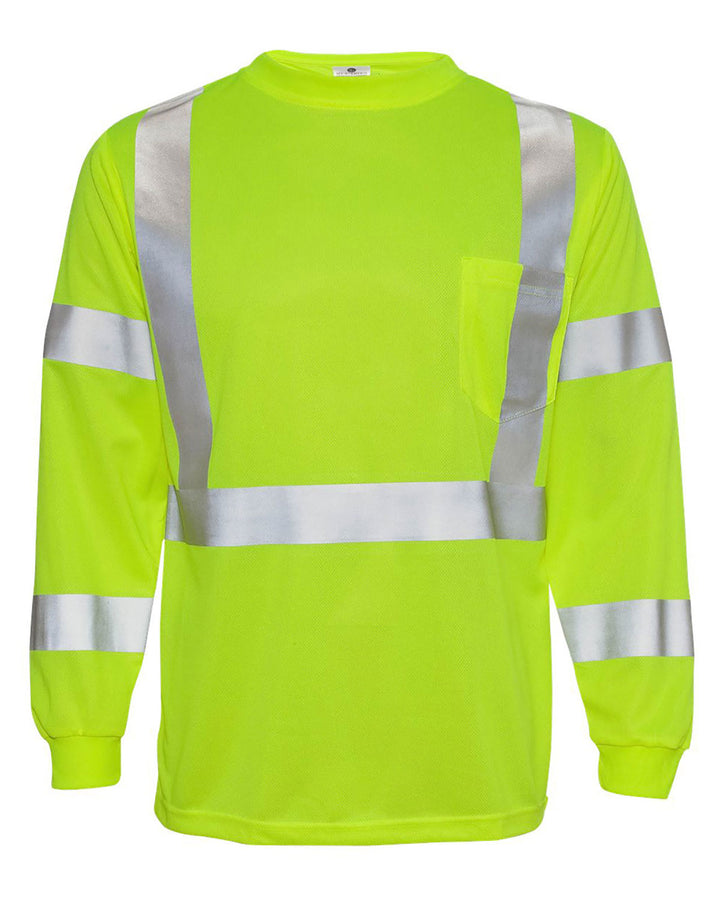 ML Kishigo Economy Class 3 Long-Sleeve Safety Tee (9145/9146) - High-Vis
