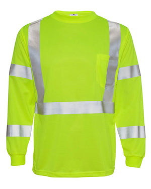 ML Kishigo Economy Class 3 Long-Sleeve Safety Tee (9145/9146) - High-Vis